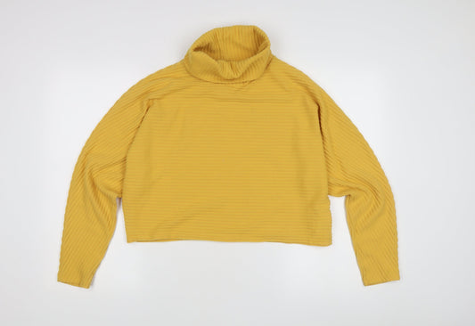 Womens UK Size L New Look Yellow Pullover Jumper