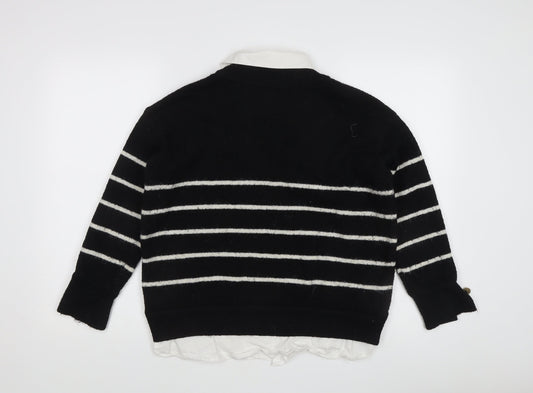 Womens UK Size XS River Island Black Pullover Jumper