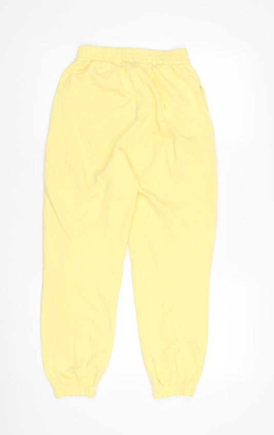 New Look Women's Yellow Jogger Trousers Size 8 Petite