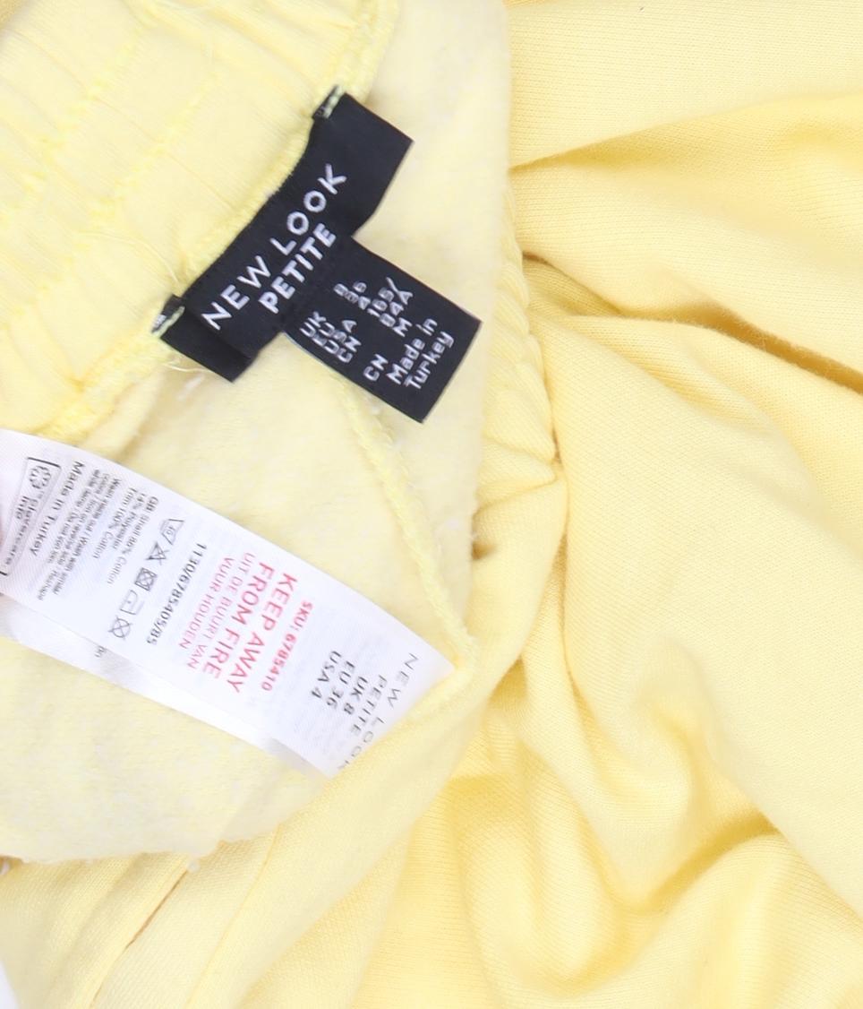 New Look Women's Yellow Jogger Trousers Size 8 Petite