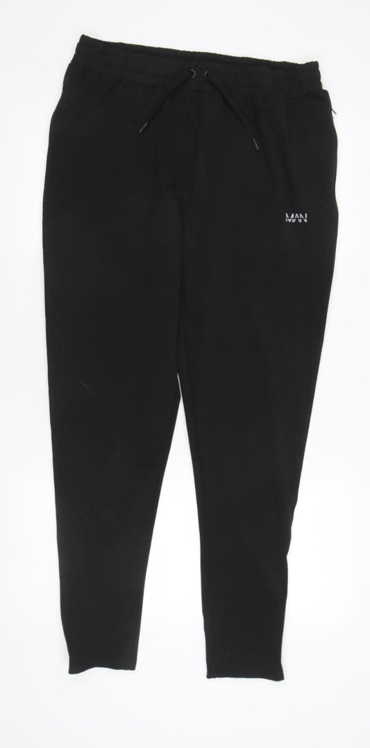 MAN Active Men's Black Joggers L - Athletic Fit