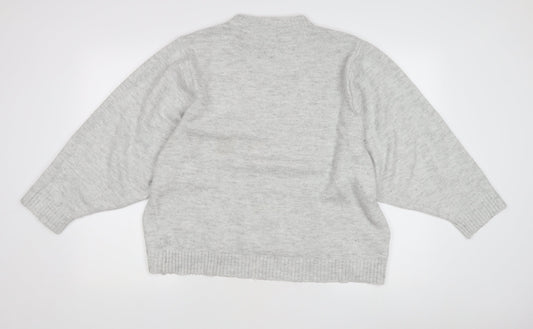 Womens UK Size 12 MNG Basics Grey Pullover Jumper