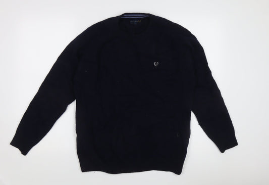 Lincoln Men's Black Pullover Jumper - Size L