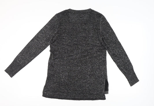 Womens UK Size M Oasis Black Pullover Jumper