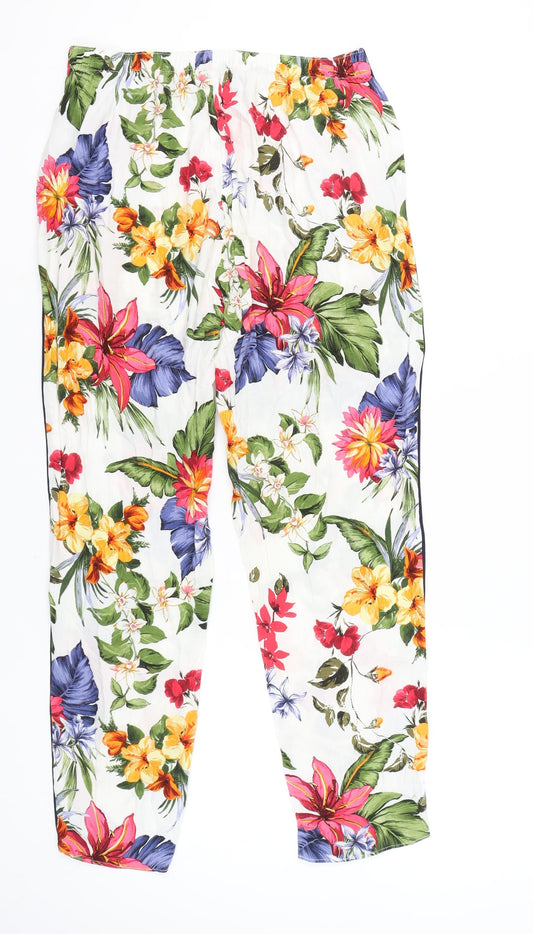 F&F Floral Cropped Trousers for Women - Size 10