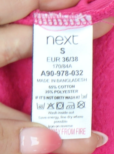 Womens UK Size S NEXT Pink Pullover Sweatshirt