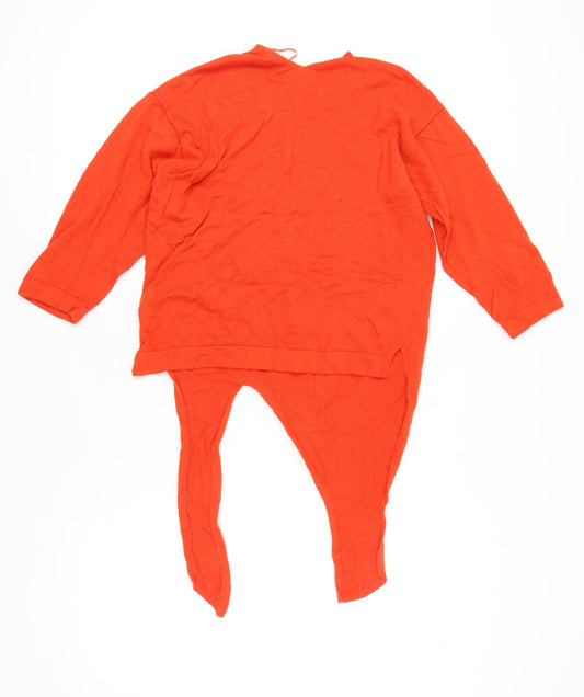 Womens UK Size 12 Marks and Spencer Orange Pullover Jumper
