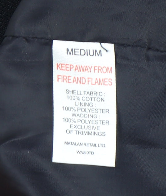 Mens UK Size M Matalan Black Basic Jacket