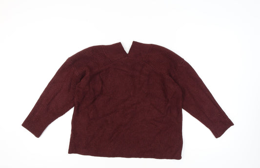 Womens UK Size 16 NEXT Red Pullover Jumper