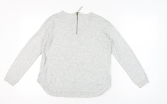 Womens UK Size XS H&M Grey Pullover Jumper