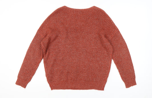 Womens UK Size 8 Marks and Spencer Red Pullover Jumper