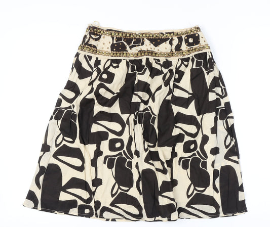 Atmosphere Women's Black Geometric Skirt Size 10