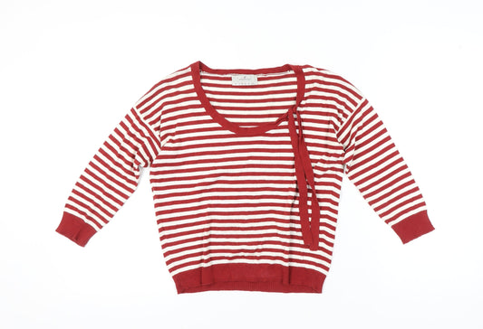 Womens UK Size M Springfield Red Pullover Jumper