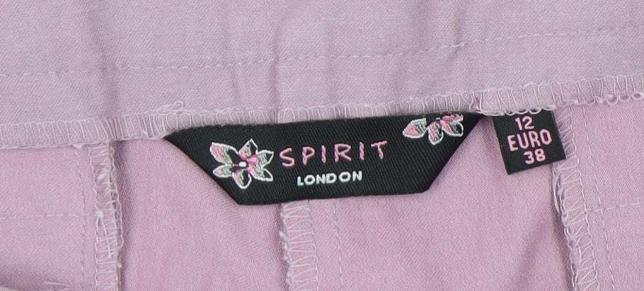 Spirit London Women's Purple Cropped Trousers Size 12