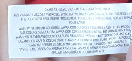 Primark Women's Red Wrap Dress Size 10