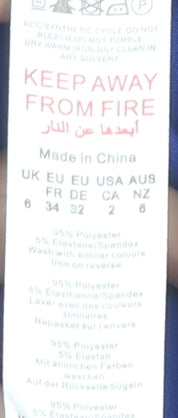 PrettyLittleThing Women's Blue Mini Pencil Skirt, Size 6