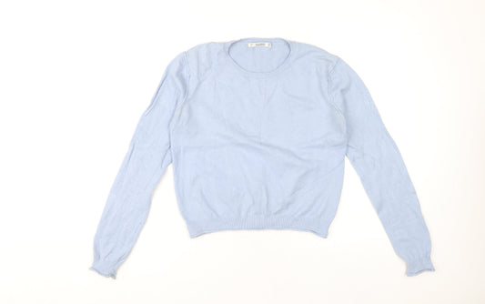 Additional front view of Pull&Bear women’s blue jumper -, size UK 12