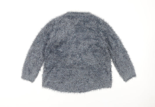 Womens UK Size 10 Marks and Spencer Grey Pullover Jumper