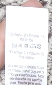 George Women's Beige V-Neck Pullover Jumper Size 8