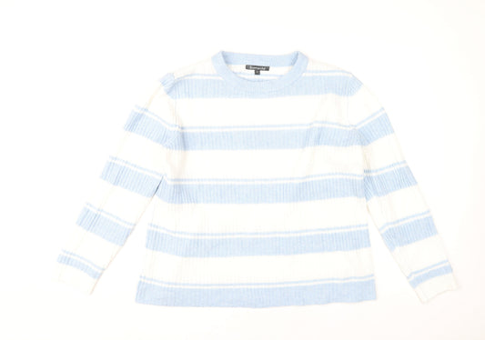 Womens UK Size 14 Bonmarché Blue Pullover Jumper