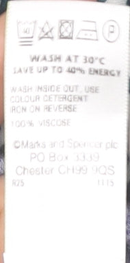 Marks and Spencer Women Multicoloured Paisley Dress, Size 8