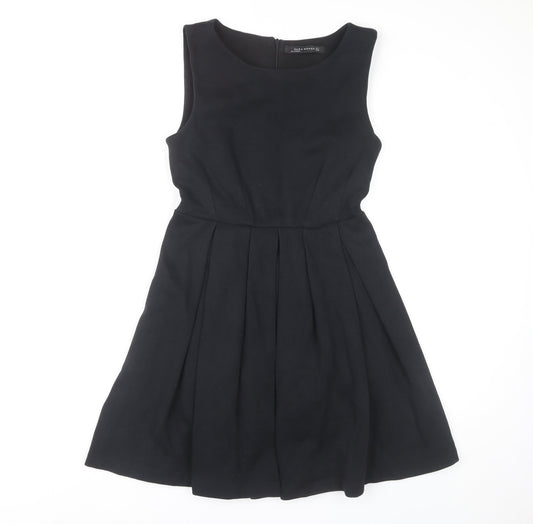 Zara Womens Woman Black Sleeveless Dress UK Size 12