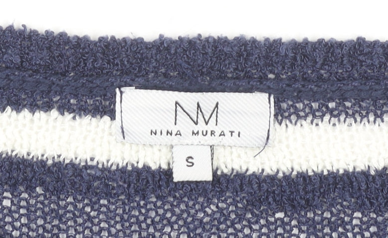 Womens UK Size S Nina Murati Blue Pullover Jumper