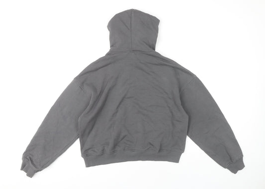 H&M Women’s Grey Pullover Hoodie Size 8