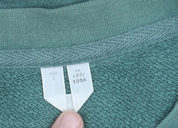 Additional view of Green Cotton Pullover Sweatshirt - unisex adult large