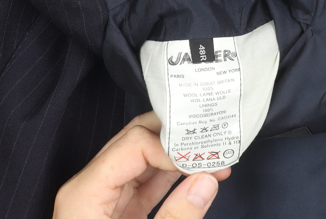 Mens UK Size 48 Jaeger Regular Black Suit Jacket