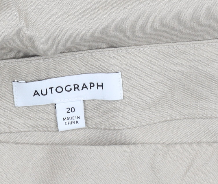 Marks and Spencer Women Beige Skirt Size 20