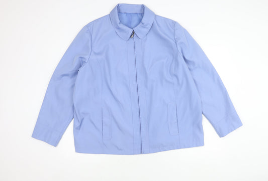Womens UK Size XL BM Blue Basic Jacket