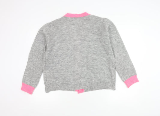 Womens UK Size S Isabella D. Grey Cardigan Jumper