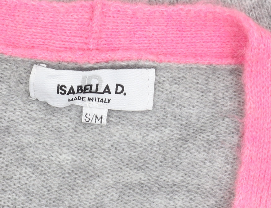 Womens UK Size S Isabella D. Grey Cardigan Jumper