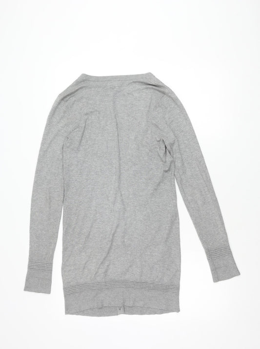 Topshop Women's Grey Cardigan, Size 8, Button Knit