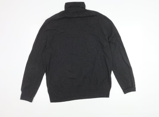 Burton Menswear London Black Mock Neck Pullover