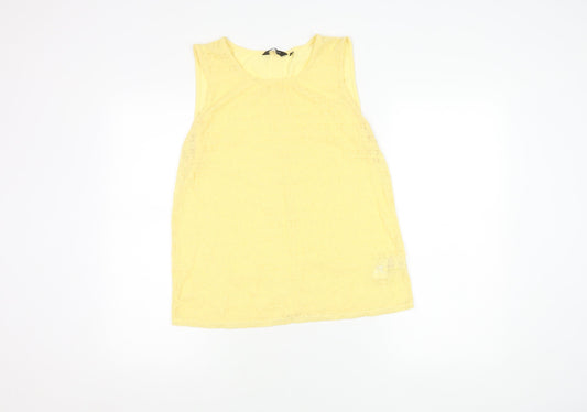 Womens UK Size 14 New Look Yellow Camisole Blouse