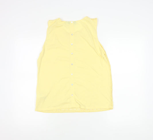 Womens UK Size 14 New Look Yellow Camisole Blouse