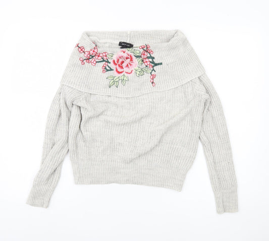 Womens UK Size 8 New Look Ivory Pullover Jumper