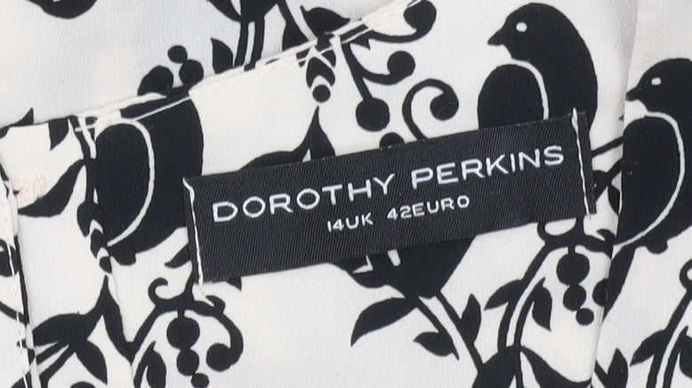 Womens UK Size 14 Dorothy Perkins Ivory Blouse
