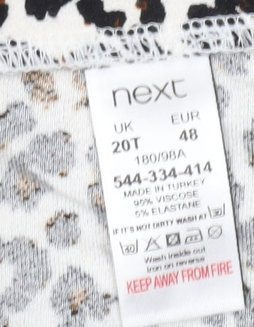 Next Women's Multicoloured Animal Print Skirt