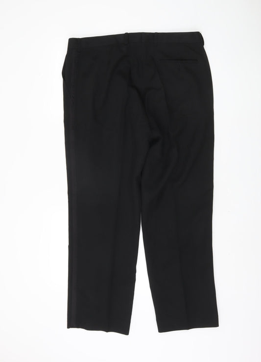 Taylor & Wright Men's Black Trousers, Size 36