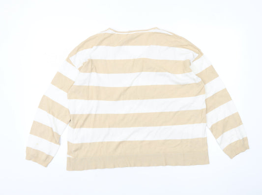 Womens UK Size L Encuentro Beige Pullover Jumper