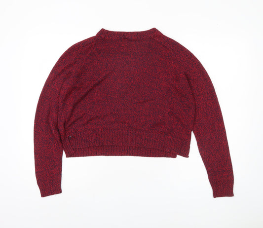 H&M Women's Red Crew Neck Pullover Jumper, Size 12
