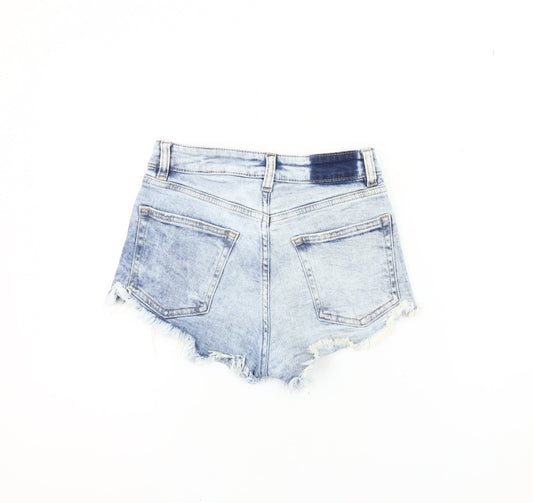 H&M Women's Blue Cut-Off Denim Shorts Size 6
