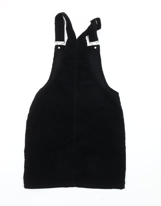 Denim Co. Women's Black Dungaree Dress Size 6