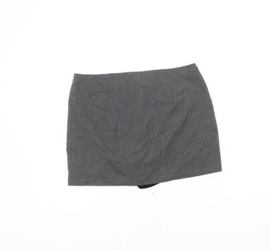 Bershka Women's Grey Pencil Skort Size 12