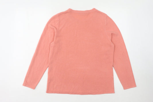Womens UK Size 14 Bonmarché Pink Pullover Jumper