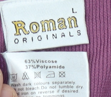 Womens UK Size L Roman Originals Purple Pullover Jumper