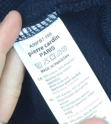 Pierre Cardin Men's Black Full Zip Jumper XL